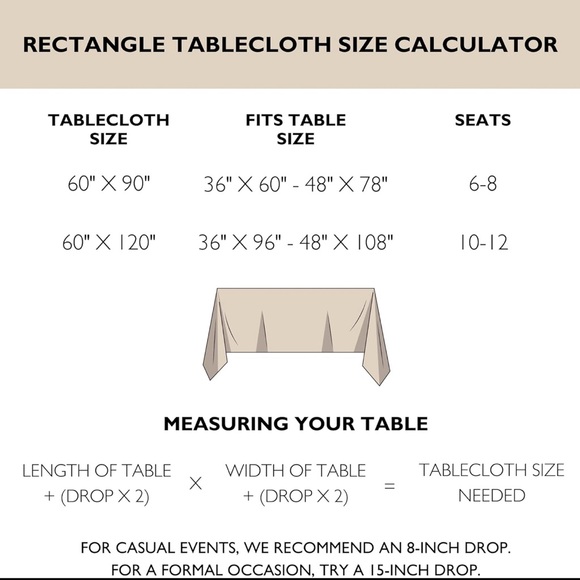100% Pure Linen Tablecloth With Hemstitch by “Refined Manor”, Sze 60 x 90 New - Picture 4 of 9